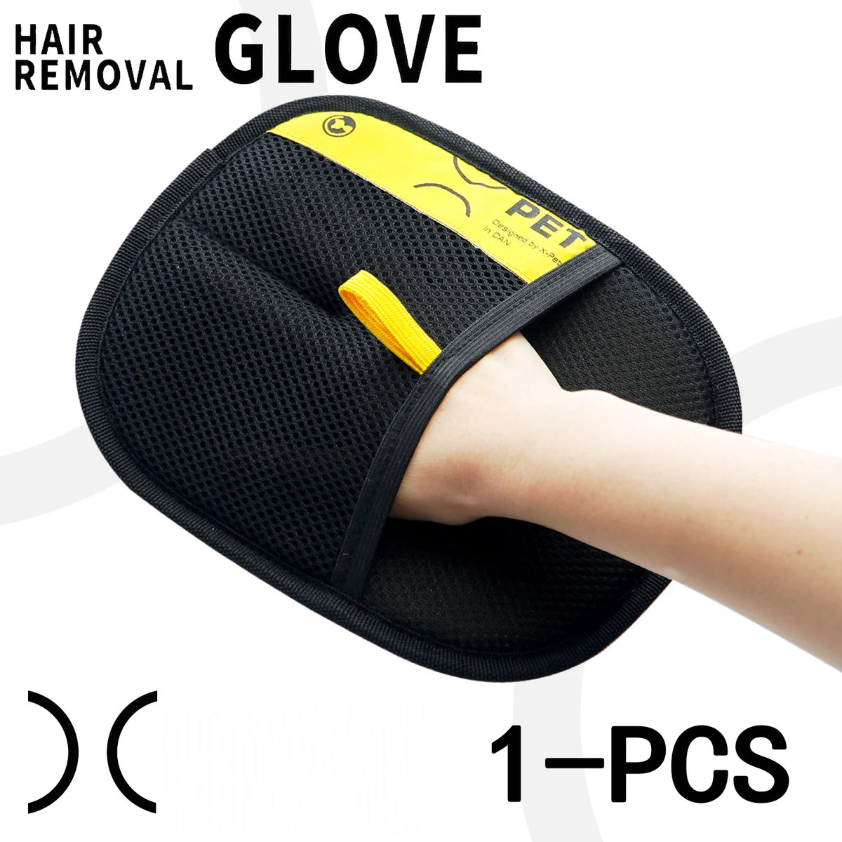 Dual-Action Electrostatic Pet Grooming Glove