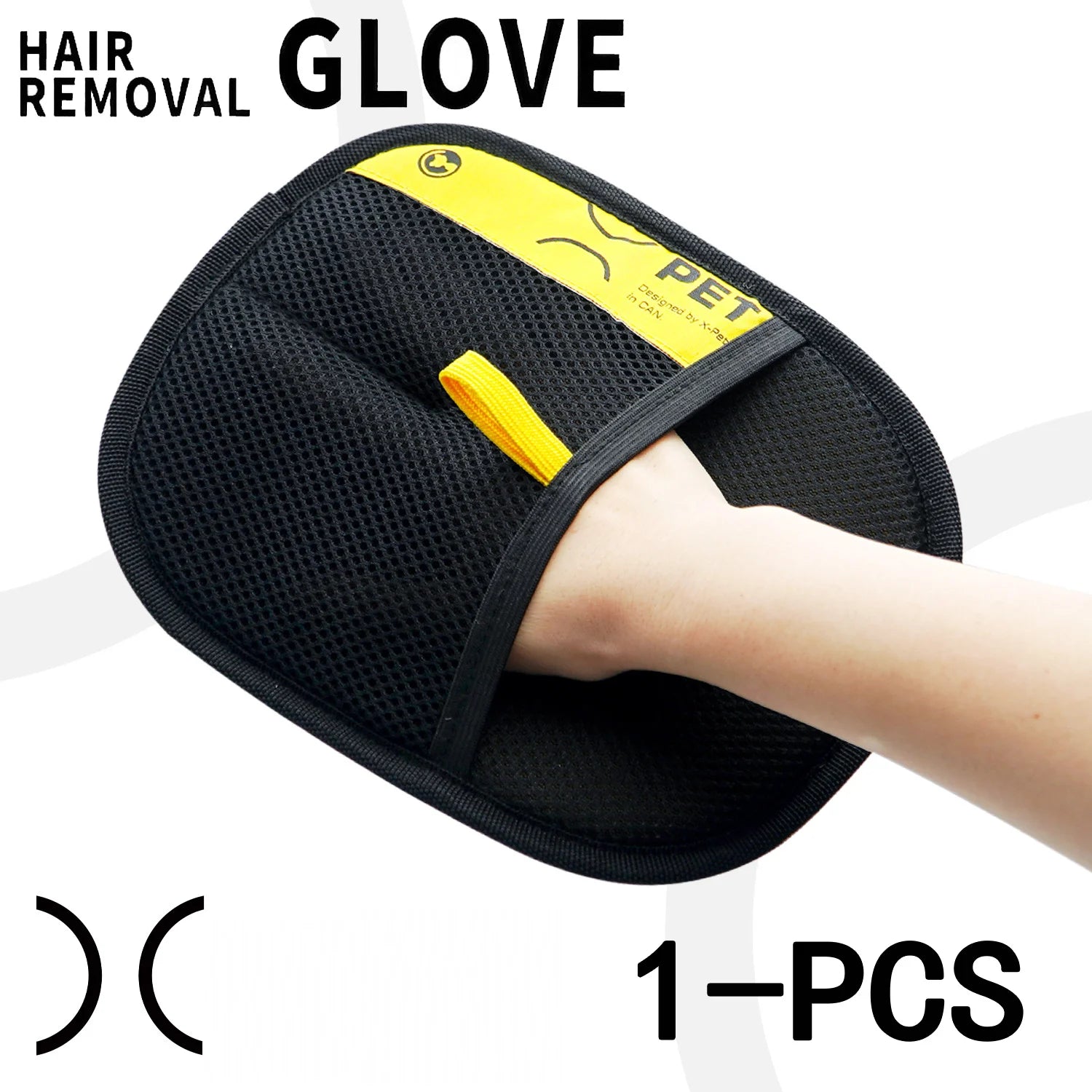 Dual-Action Electrostatic Pet Grooming Glove